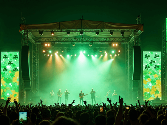 How to Set Up an Outdoor Stage for a St. Patrick's Day Concert