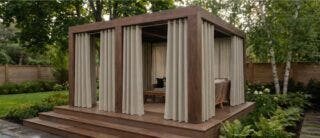 How to install custom outdoor curtains on a patio?