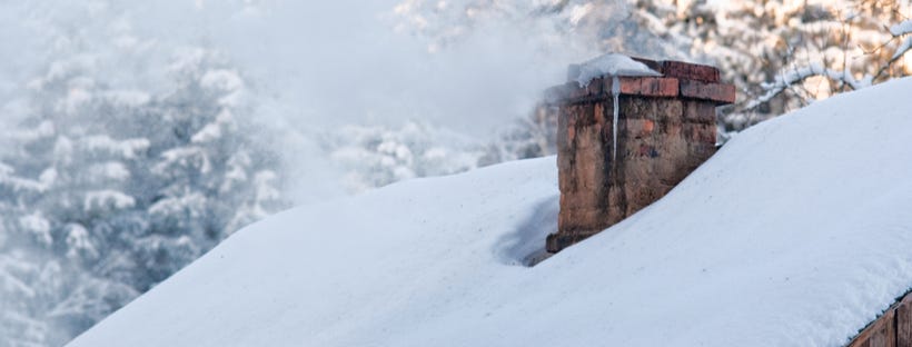 Smoke coming out of chimney