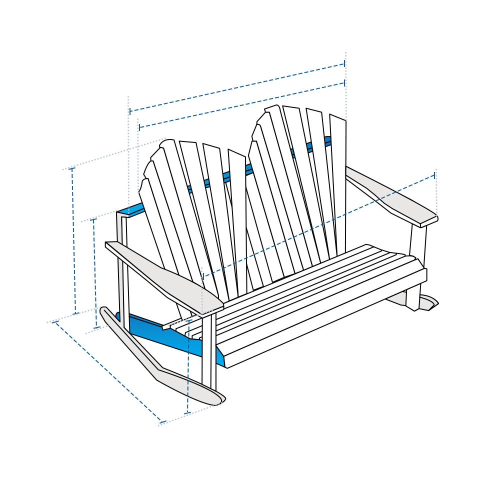 Custom Adirondack Chair Covers - Design 3