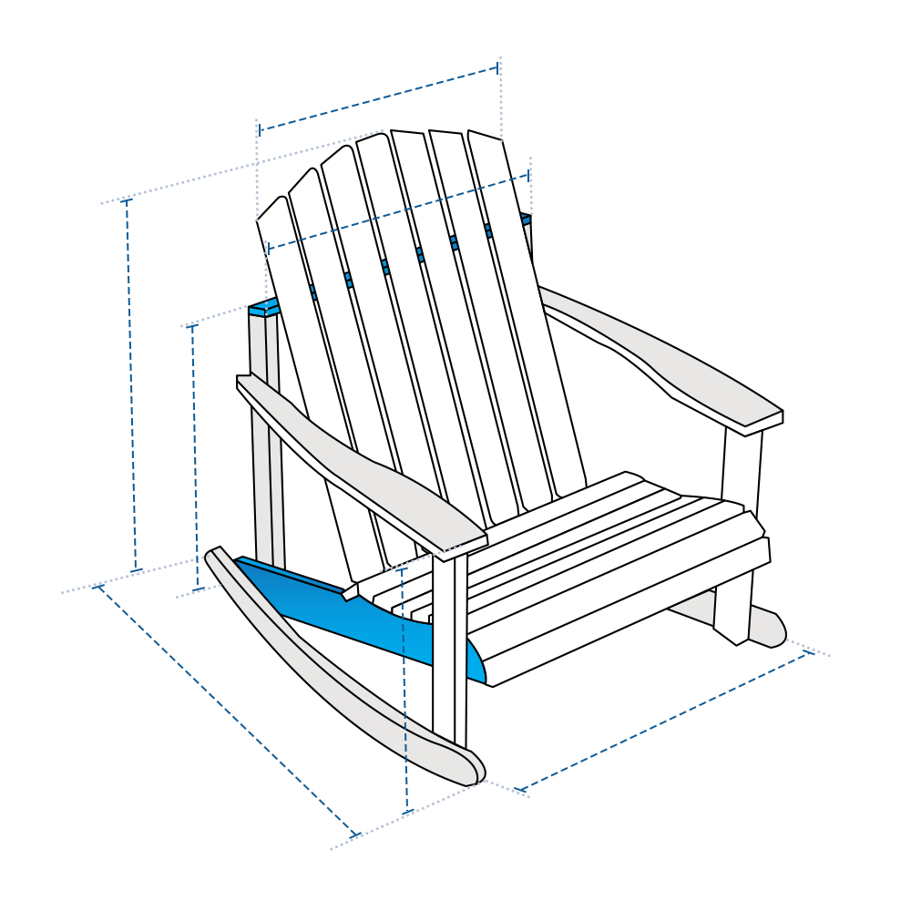 Custom Adirondack Chair Covers - Design 4