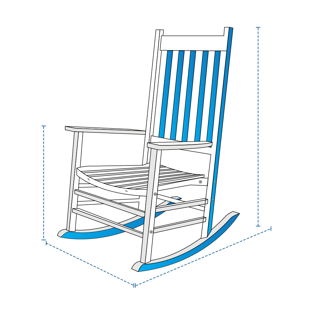 Custom Rocking Chair Covers - Design 3